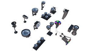 3D Indoor lighting pack model