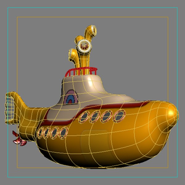 yellow submarine 3d model