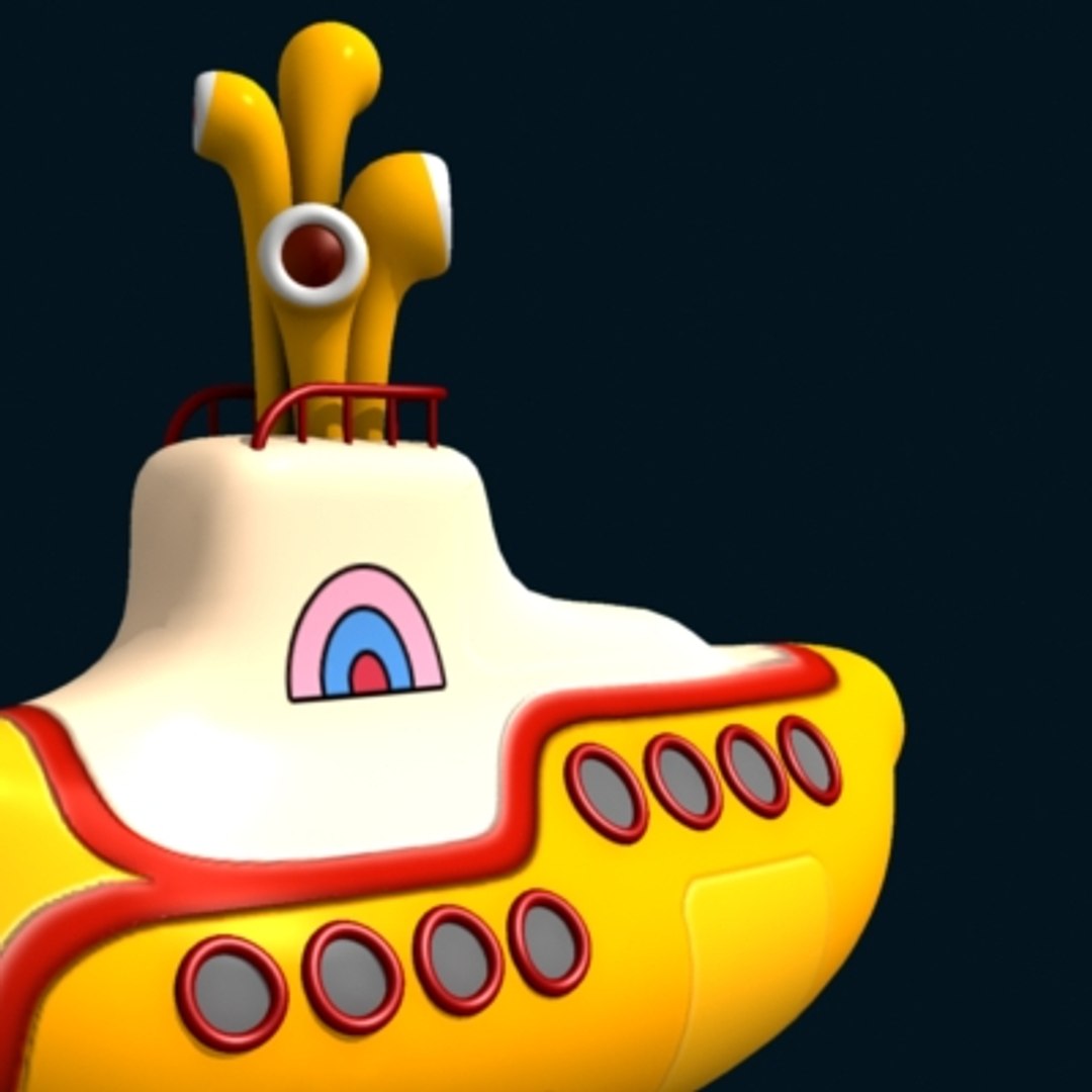 Yellow Submarine 3d Model