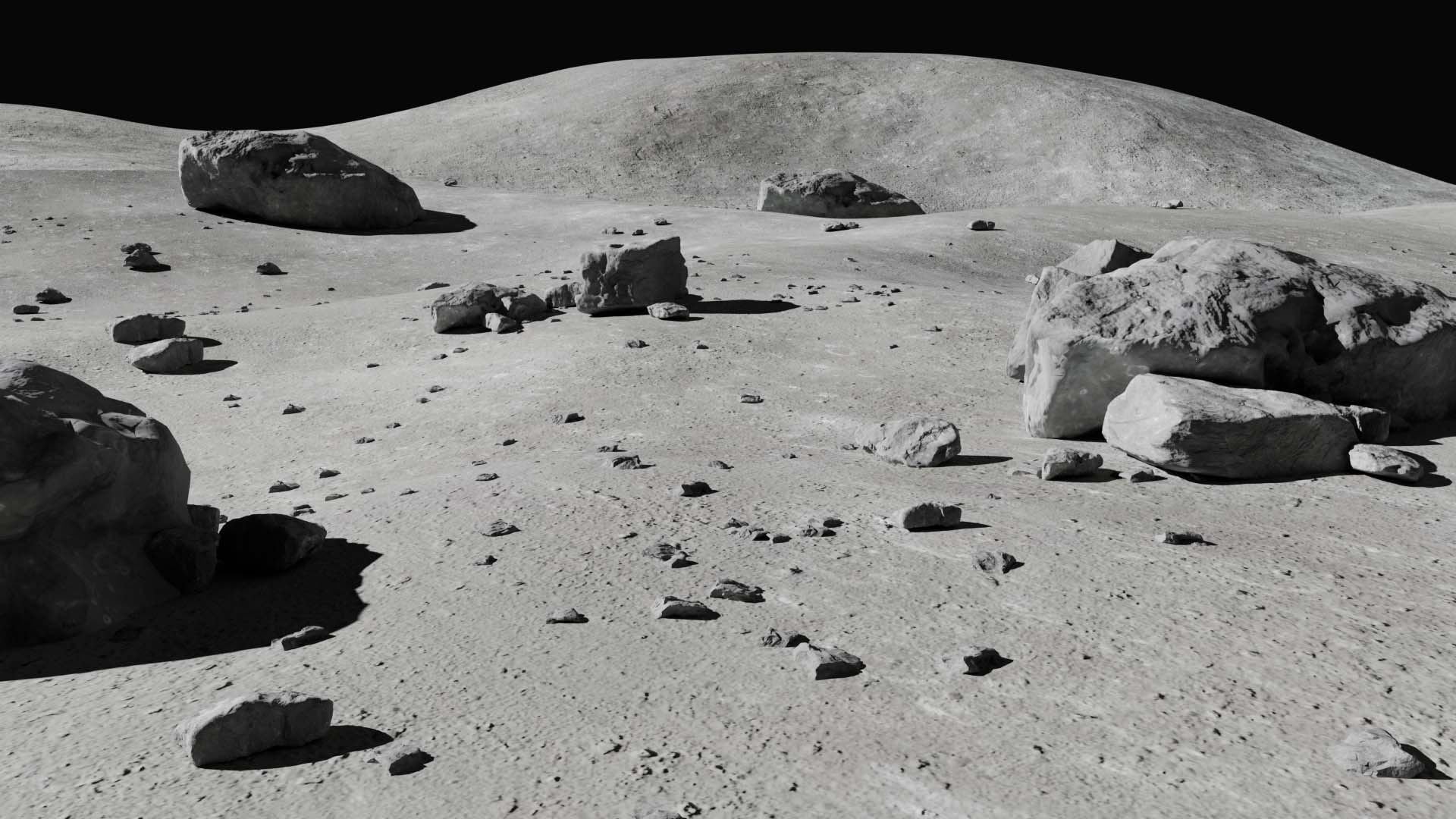 3D Moon Terrain Model - TurboSquid 2234861