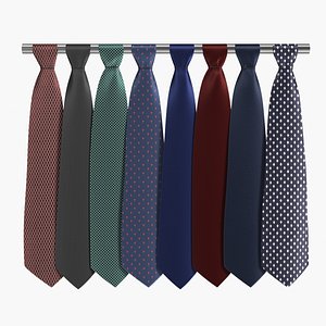 3D realistic ties 3 model