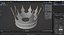 Gold crown 12 3D model