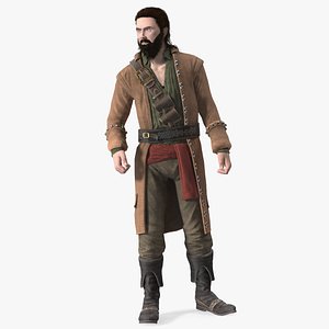 Rogue Pirate Man Rigged