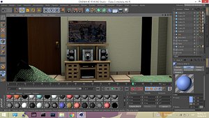 sala room furniture 3D model