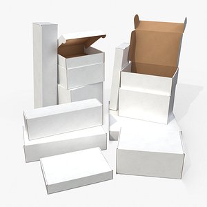 Mailer Boxes - Complete White Packaging Collection