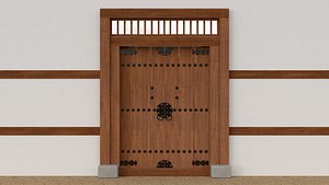 Korean traditional front door