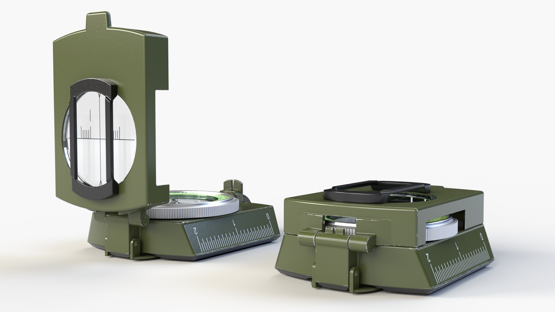 Hiking Compass Model - TurboSquid 2387641