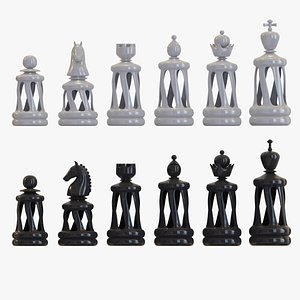 chess set 3D model