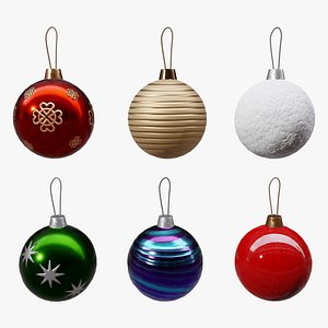 3D Chritmas Balls model