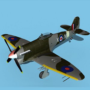3D model Hawker Hawker Tempest MK1 V05