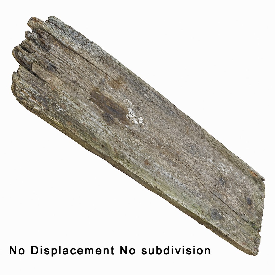 Damage Plank Wood Broke 3d Model