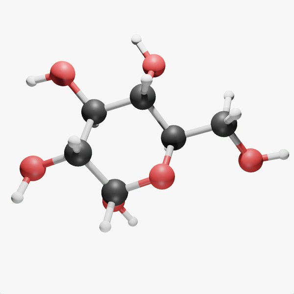 Glucose Molecular Model 3D