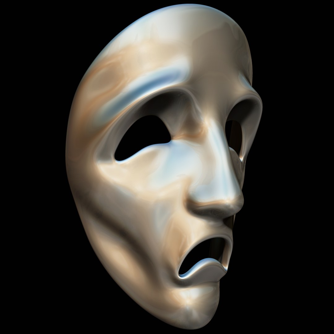 Masks comedy drama 3D model - TurboSquid 1174778