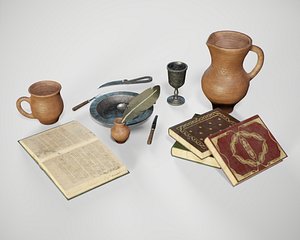 3D Medieval Props Set PBR