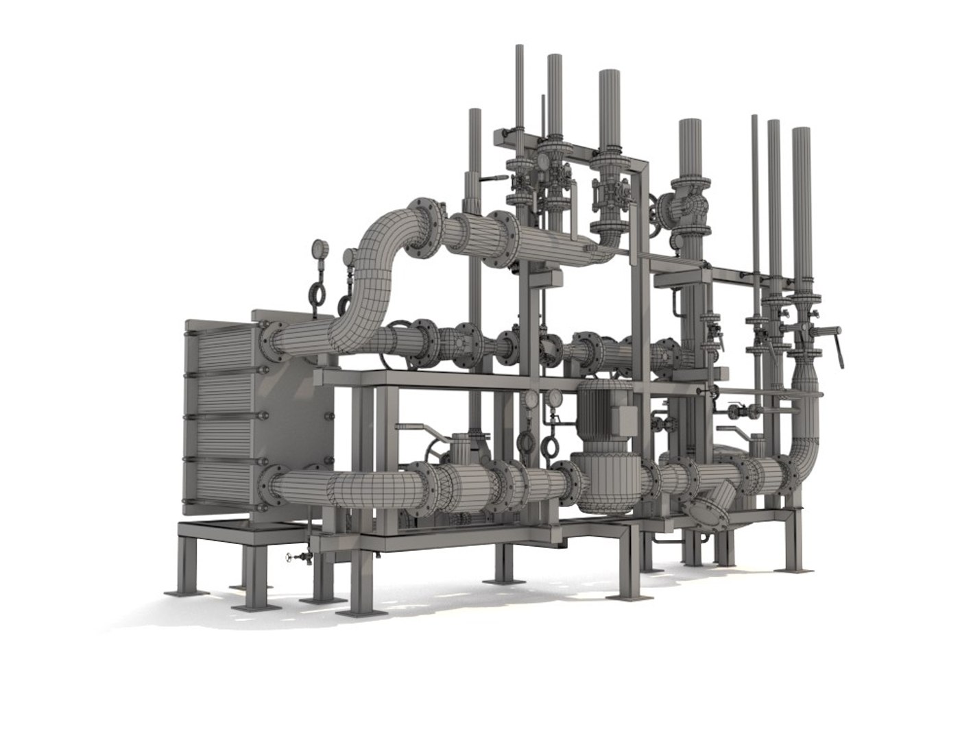 3D Industrial Boiler - TurboSquid 1639859