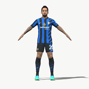 3D Rigged Hakan Calhanoglu Inter Milan 2025 model