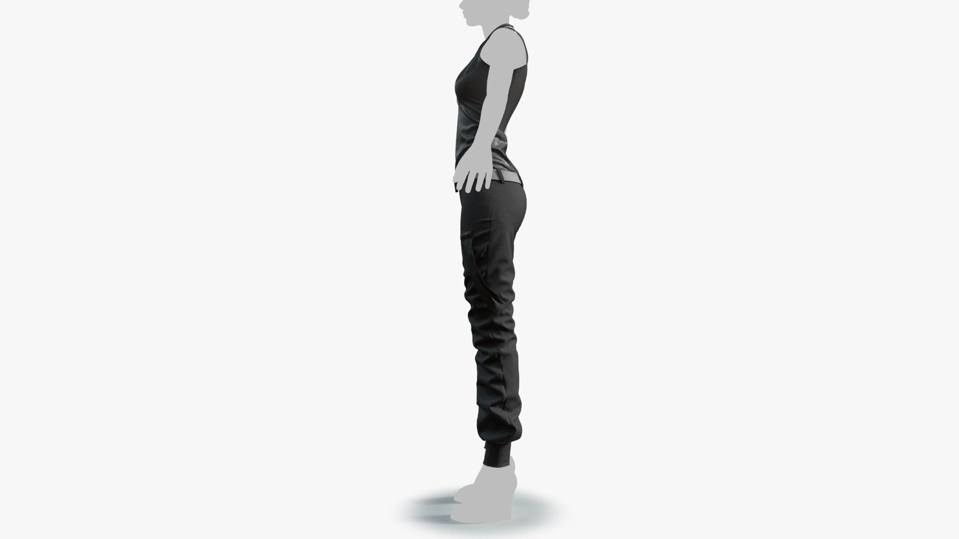 Outfit Cloth Female 0001-low Model - TurboSquid 1771933