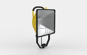 Halogen work light 3D model