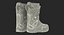 camo black boots 3D model