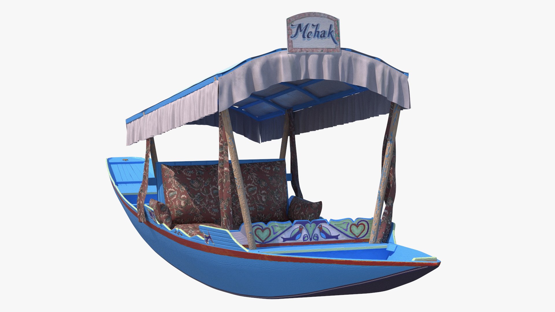 Royal Shikara Blue 3D model preview