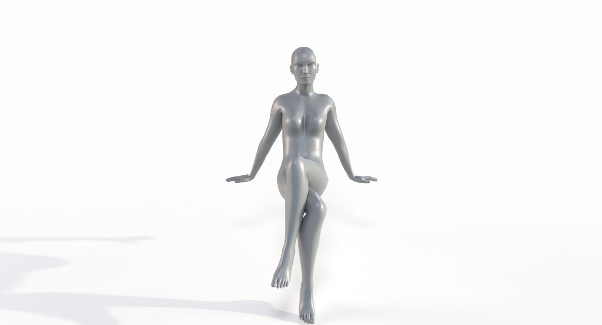 Female base mesh mannequin 3D model - TurboSquid 1400291