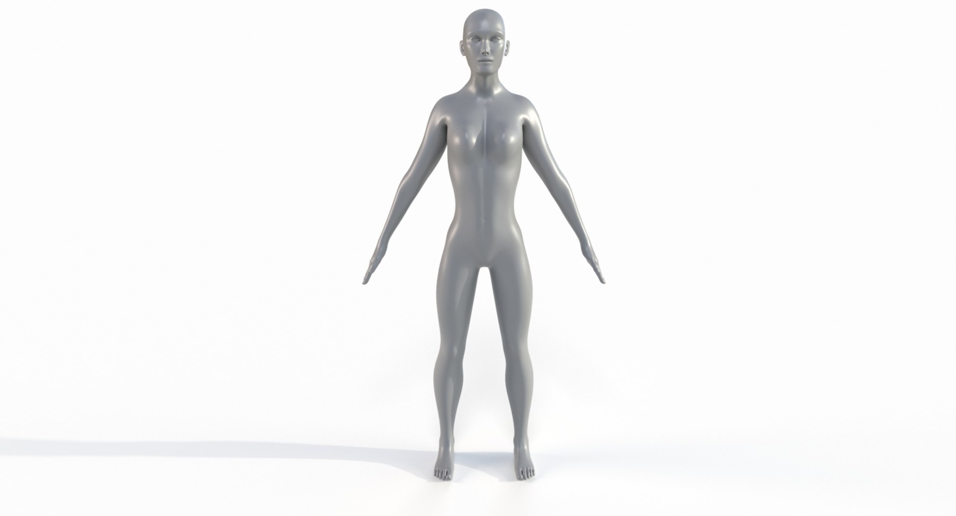 Female base mesh mannequin 3D model - TurboSquid 1400291