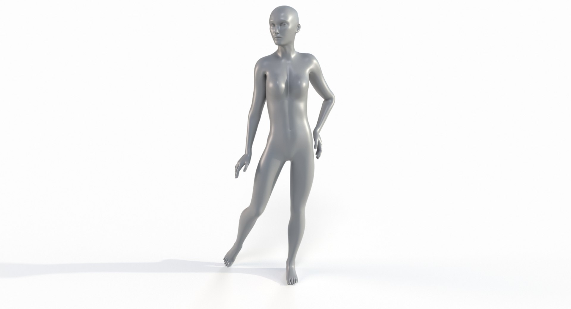 Female base mesh mannequin 3D model - TurboSquid 1400291