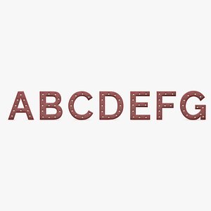 Alphabet Light Bulbs A-G model