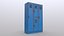 PBR School Gym Locker 05 - Blue Light