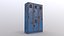 PBR School Gym Locker 05 - Blue Light