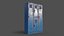 PBR School Gym Locker 05 - Blue Light