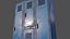 PBR School Gym Locker 05 - Blue Light