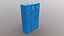 PBR School Gym Locker 05 - Blue Light