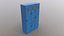 PBR School Gym Locker 05 - Blue Light