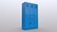 PBR School Gym Locker 05 - Blue Light
