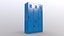 PBR School Gym Locker 05 - Blue Light