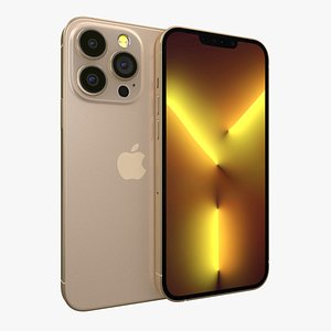 3D Apple iPhone 13 Pro Max Gold model