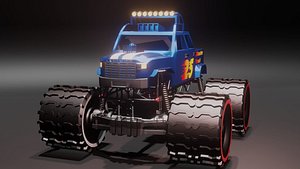 Low Poly Monster Truck