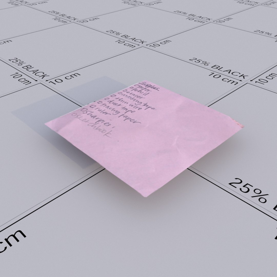 3ds Max Post-it Notes