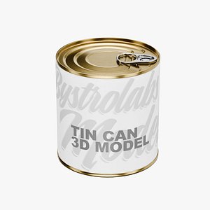 3D Tin Can 12 model
