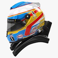 Fernando Alonso 2015 style Racing helmet
