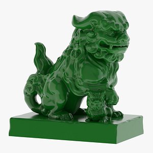 Komainu Statue 3D Print 3D