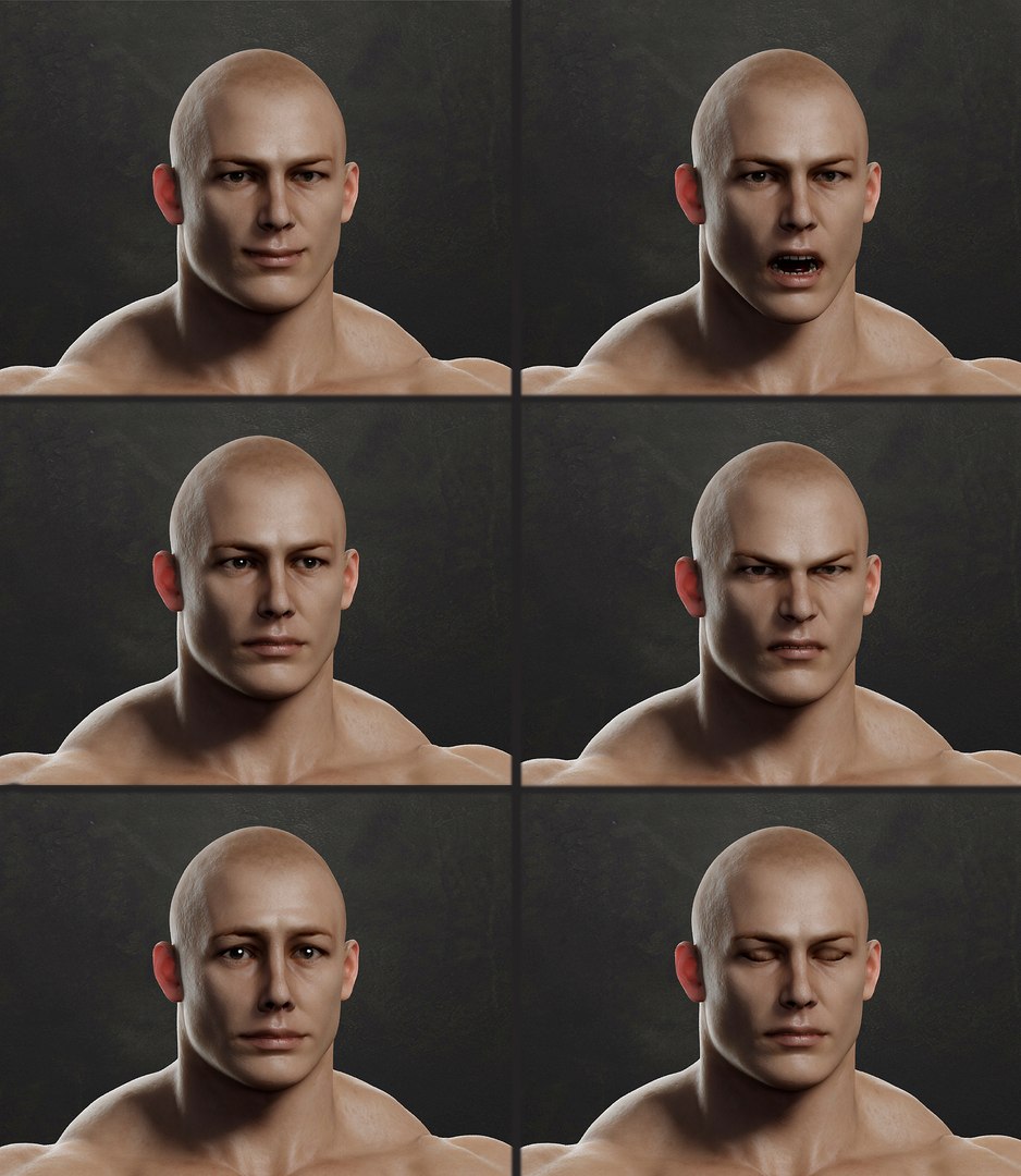 3D Rigging Face Animation Model - TurboSquid 1553829