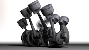 Animated V8 Engine