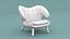 3D 1940s Pelican Chair by Finn Juhl