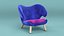 3D 1940s Pelican Chair by Finn Juhl