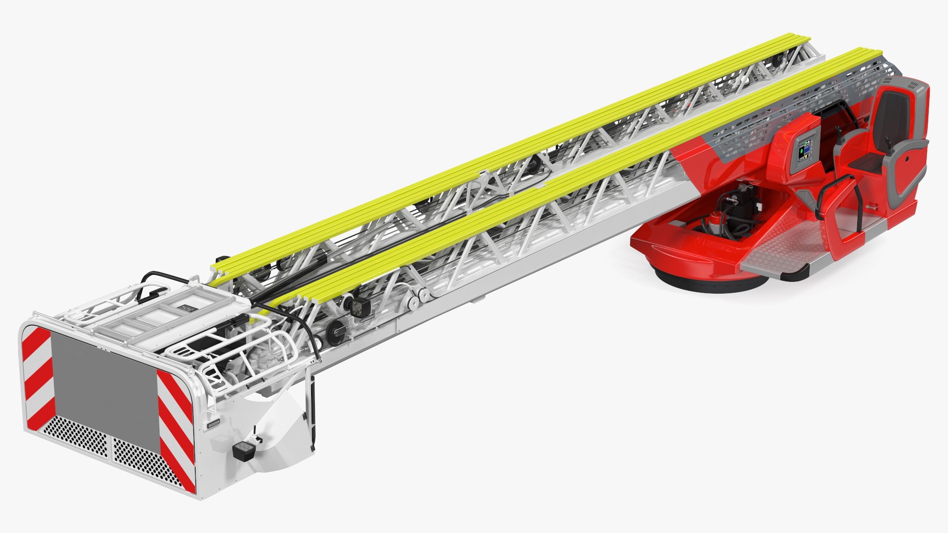 Turntable Ladder Folded 3D model preview