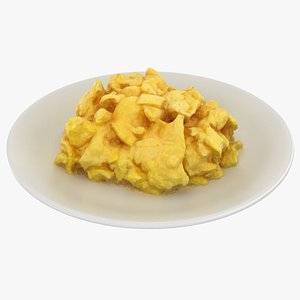 3D scrambled eggs model