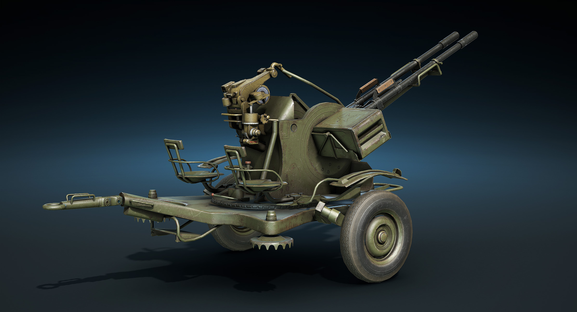 Low-poly zu-23-2 3D model - TurboSquid 1161455