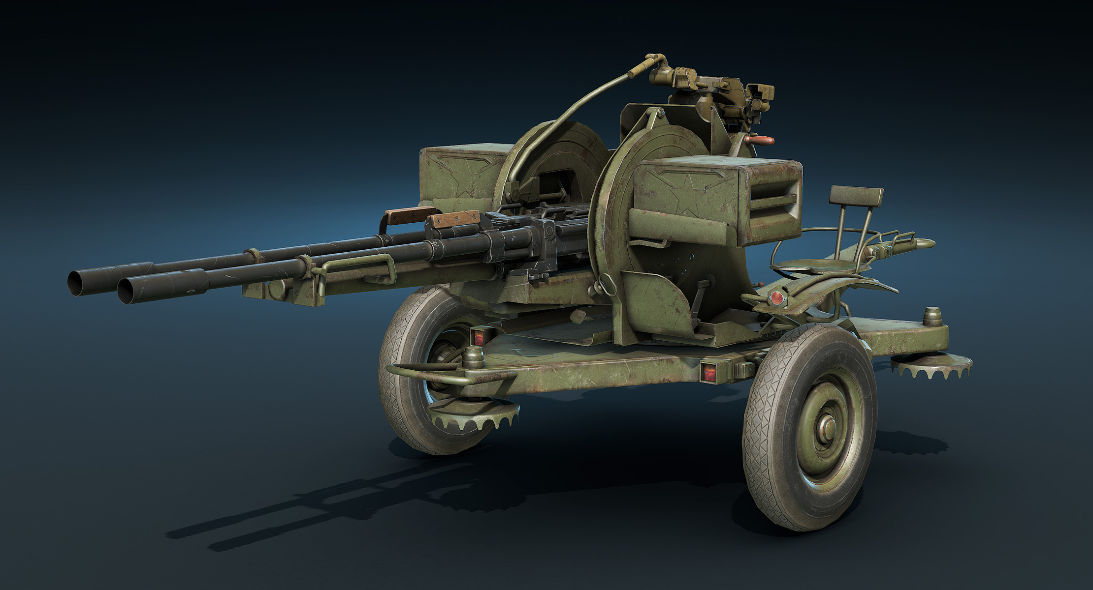 Low-poly zu-23-2 3D model - TurboSquid 1161455